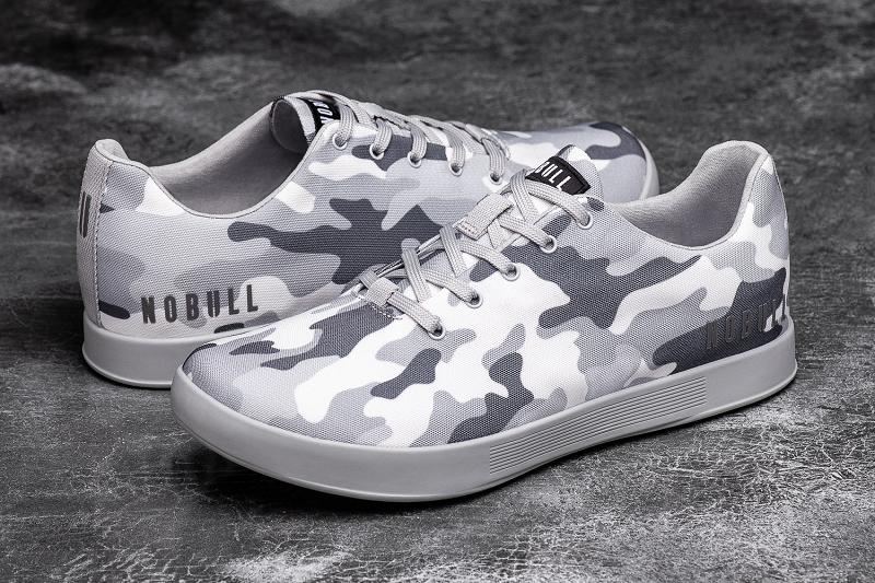 Dark / Grey Nobull Arctic Camo Canvas Women's Trainers | CA T1917C